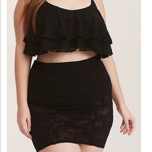 Torrid Flouncy Two Piece Swimsuit